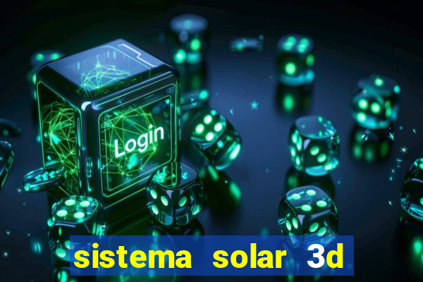 sistema solar 3d em movimento